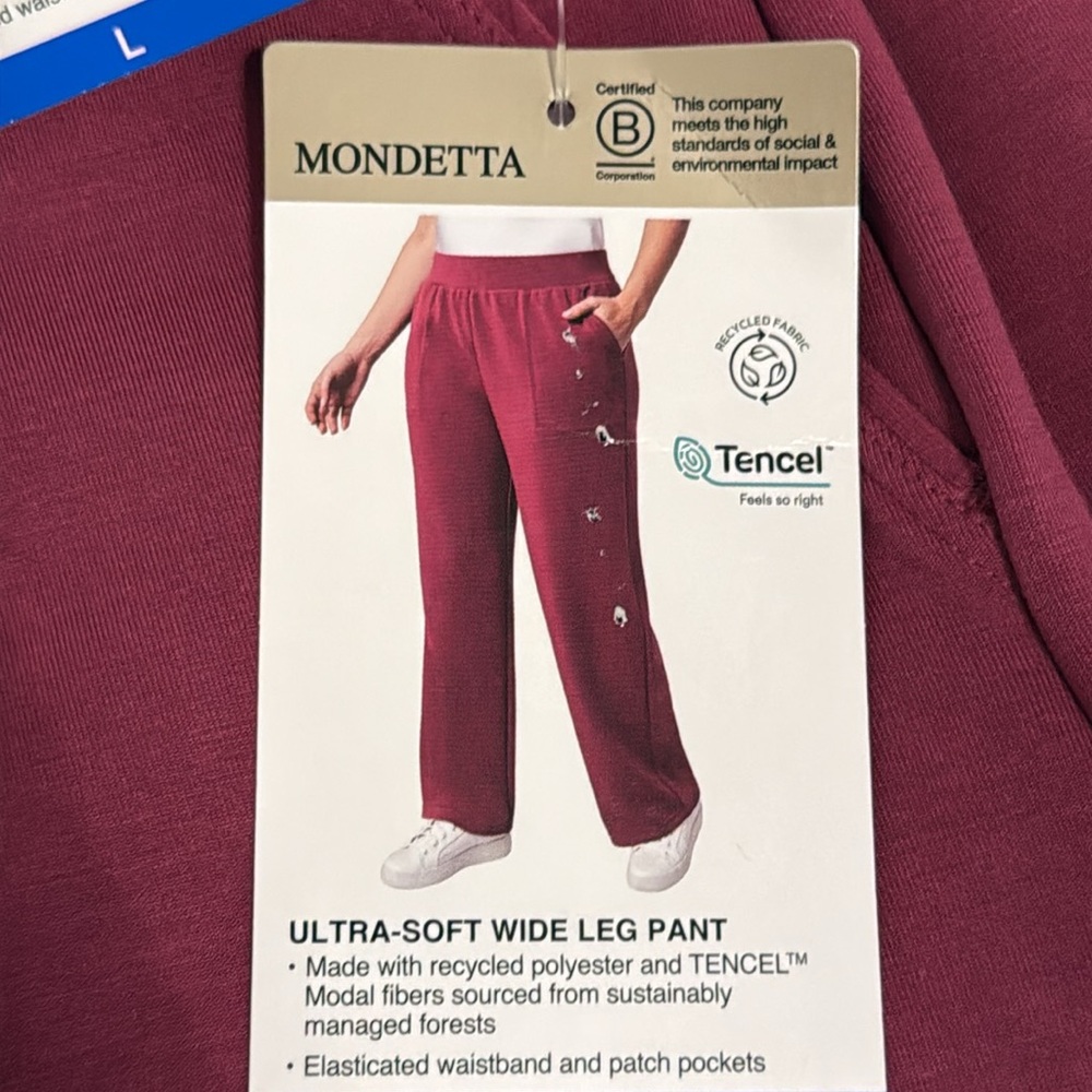 Mondetta Women's Fuchsia Wide leg Pants - Picture 7 of 7